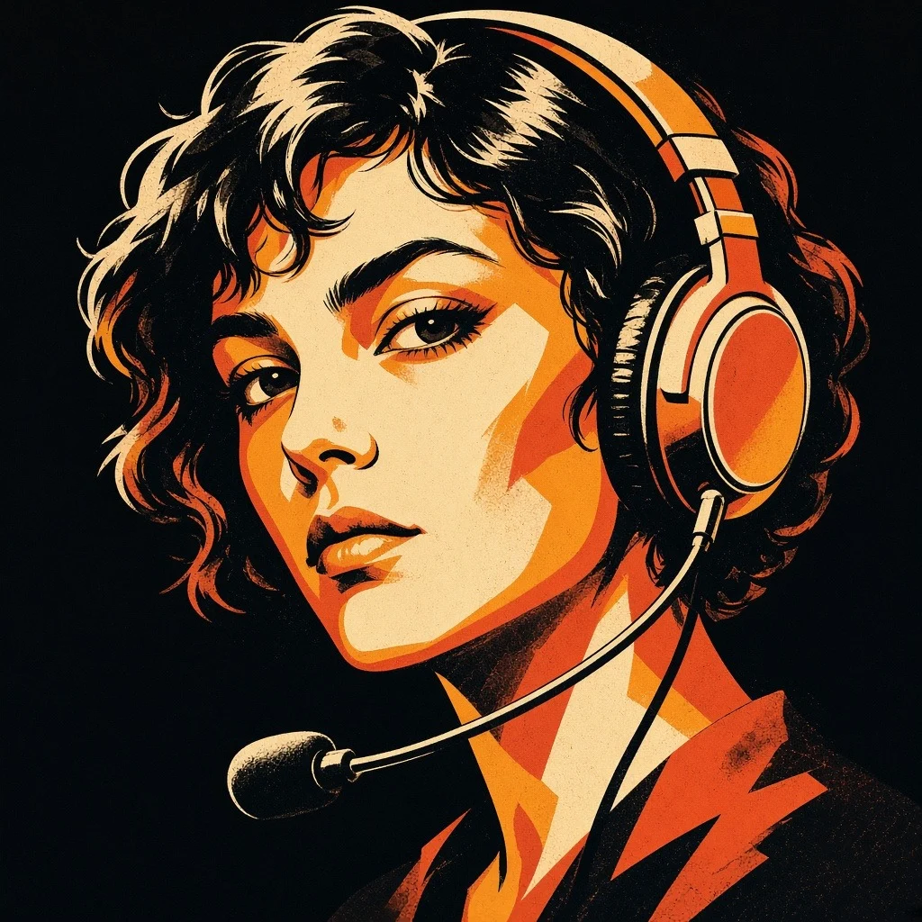 p16_r09 — Two-Tone Silkscreen Poster Portrait